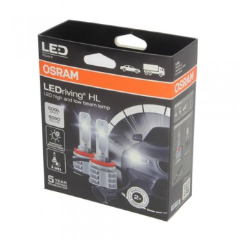 Крушка OSRAM LED, H11, 12/24V, 14W, 6000К, 1215lm, 2 броя