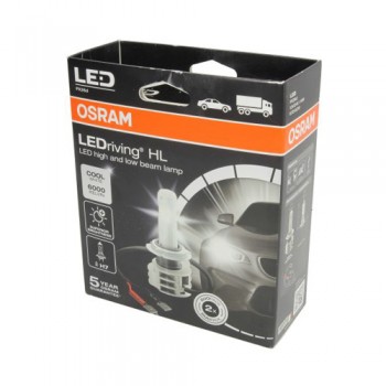 Крушка OSRAM LED, H7, 12/24V, 14W, 6000К, 1215lm, 2 броя