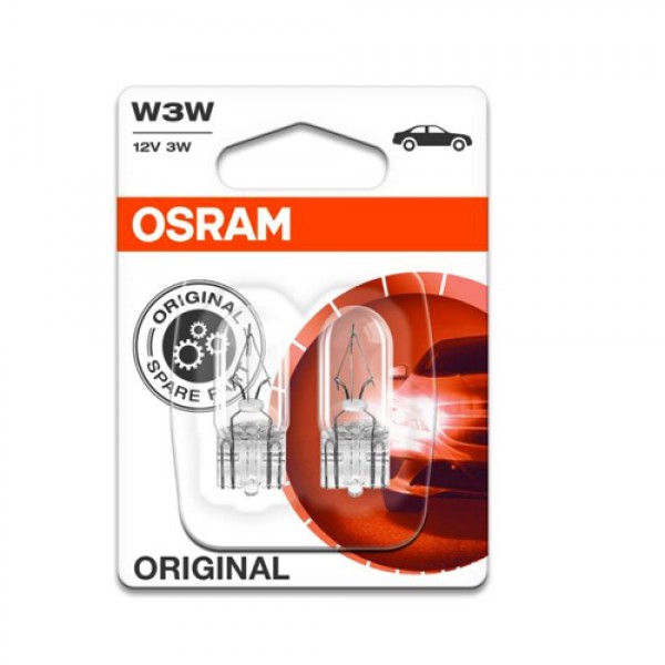 Крушка OSRAM W3W, 12V, 3W, 4150К, 2 броя