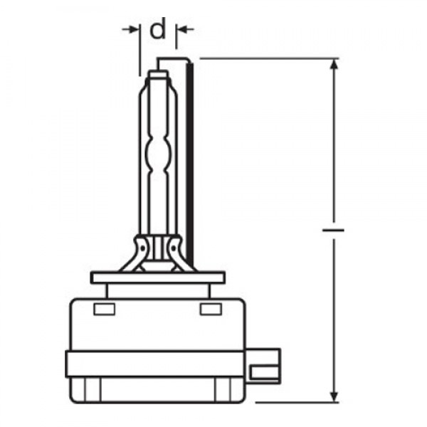 Крушка OSRAM D3S, 85V, 35W, 7000К, 3200 lm. 2 броя