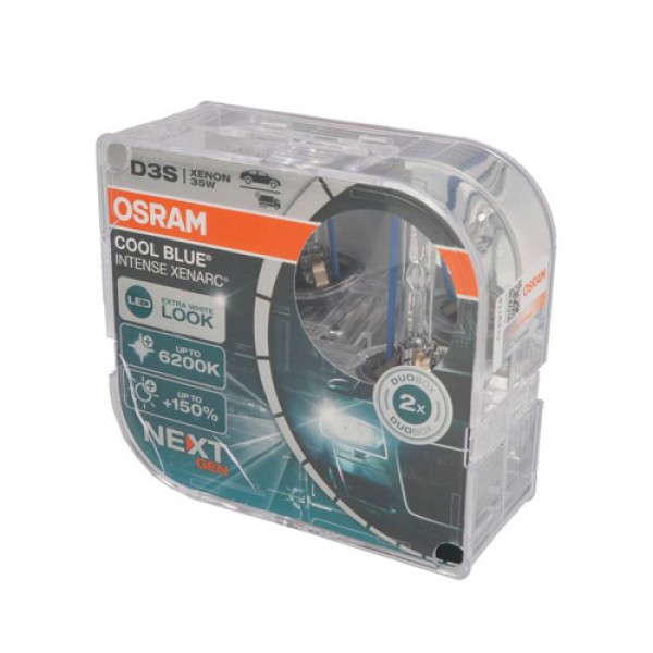 Крушка OSRAM D3S, 42V, 35W, 6200К, 3200lm, 2 броя