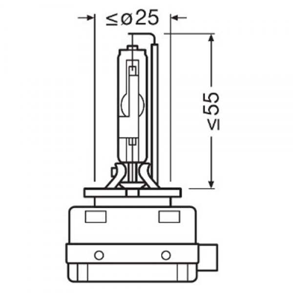 Крушка OSRAM Light bulb (Duobox 2pcs) D3S 42V 35W PK32D-5, 4500K, 2 броя