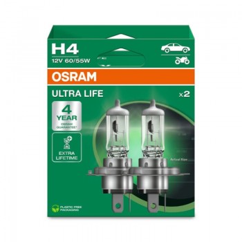 Крушка OSRAM H4, 12V, 60/55W, 1650lm/1000lm, 2 броя