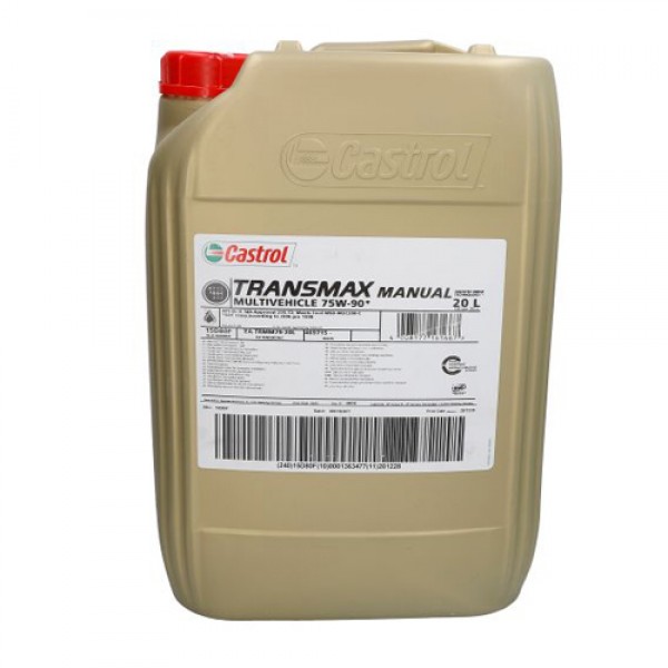 Трансмисионно масло CASTROL TRANS MANUAL MV 75W90 20 литра