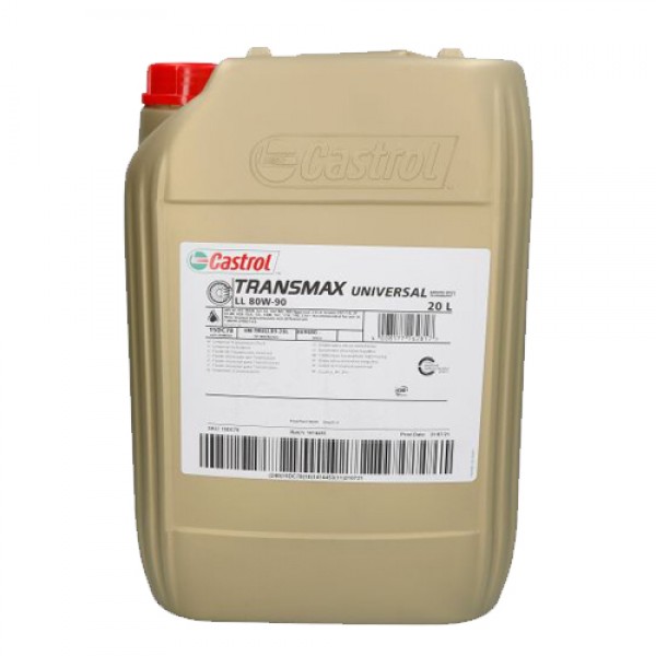 Трансмисионно масло CASTROL TRANS UNIV LL 80W90 20 литра
