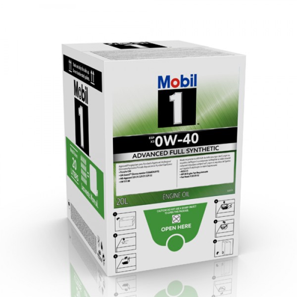Моторно масло MOBIL MOBIL 1 ESP X3 0W40 BIB 20 литра