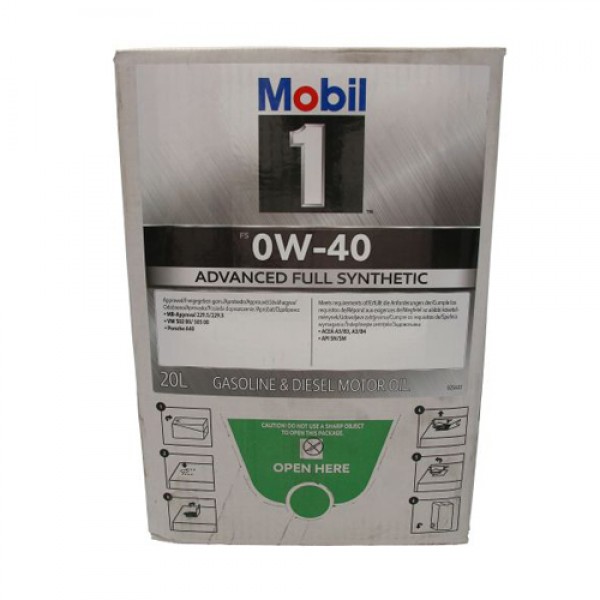 Моторно масло MOBIL MOBIL 1 FS 0W40 BIB 20 литра