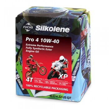 Моторно масло SILKOLENE PRO 4 10W40 - XP CUBE 4 литра