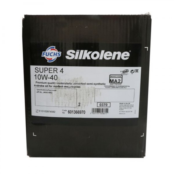 Моторно масло SILKOLENE SUPER 4 10W40 CUBE 20 литра