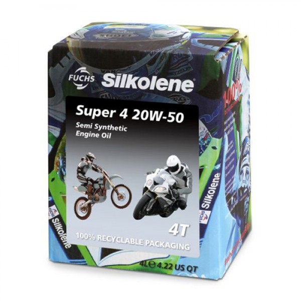 Моторно масло SILKOLENE SUPER 4 20W50 CUBE 4 литра