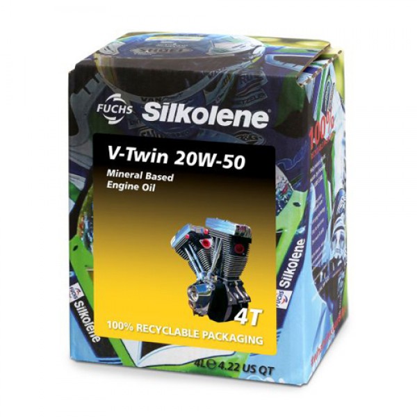 Моторно масло SILKOLENE V-TWIN 20W50 CUBE 4 литра