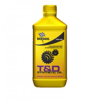 ТРАНСМИСИОННО МАСЛО BARDAHL T&D Syntethic Oil 75w90 1 литър