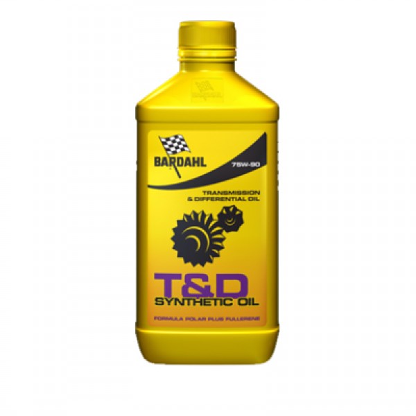 ТРАНСМИСИОННО МАСЛО BARDAHL T&D Syntethic Oil 75w90 1 литър