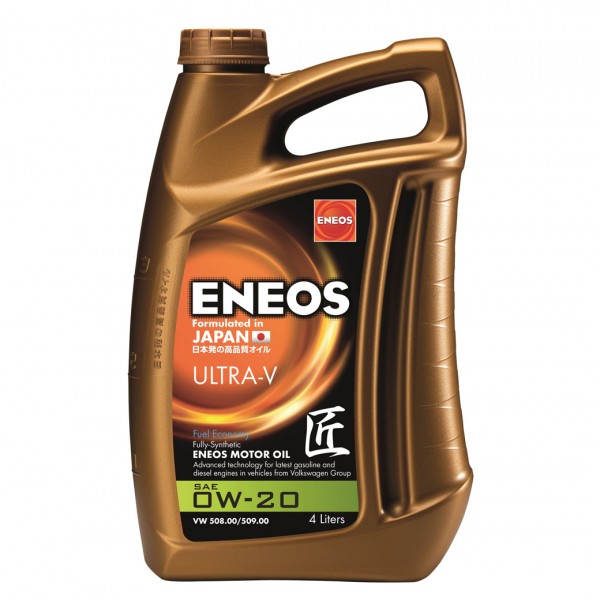 МОТОРНО МАСЛО ENEOS ULTRA-V 0W20 4 литра