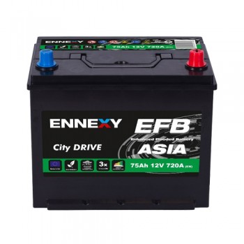 Акумулатор Ennexy EFB JIS 12V 75AH
