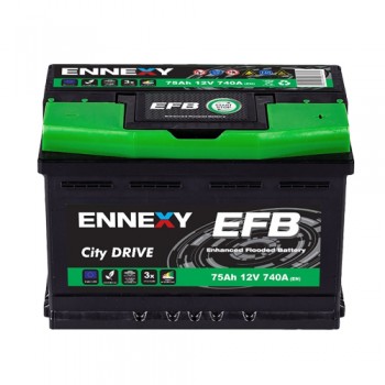 Акумулатор Ennexy EFB 12V 75AH