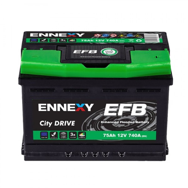 Акумулатор Ennexy EFB 12V 75AH
