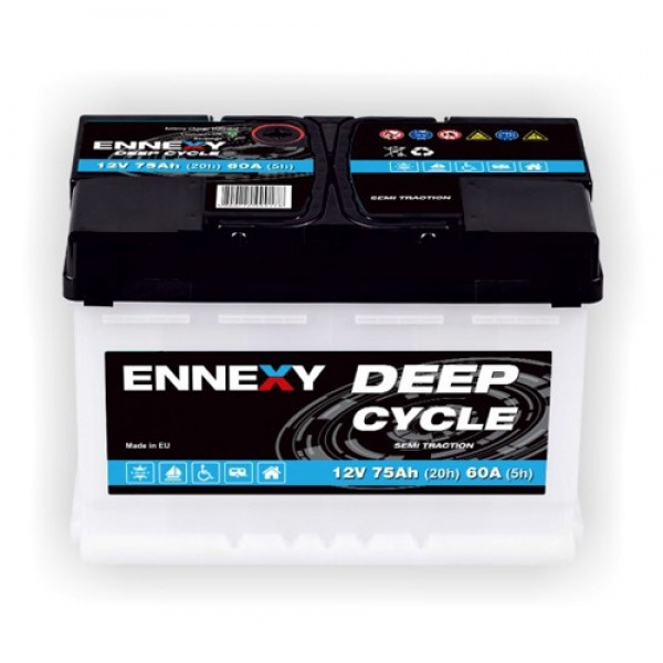 Акумулатор Ennexy Deep Cycle 12V 75AH