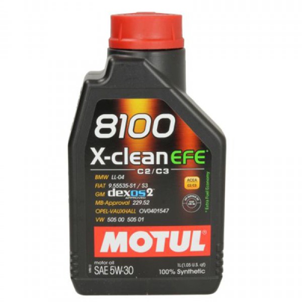 Моторно масло MOTUL 8100 X-CLEAN EFE 5W30 1 литър