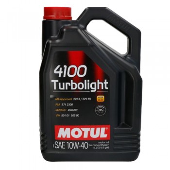 Моторно масло MOTUL 4100 TURBOLIGHT 10W40 5 литра