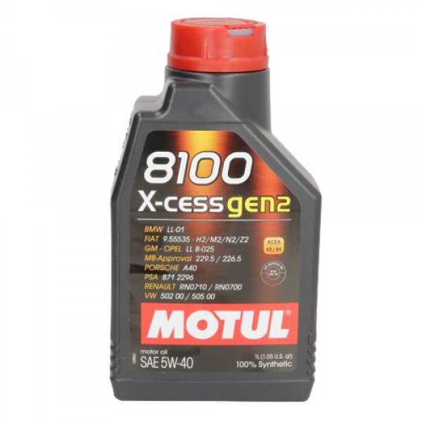 Моторно масло MOTUL 8100 X-CESS GEN2 5W40 1 литър