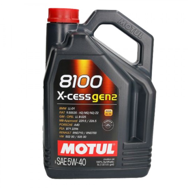 Моторно масло MOTUL 8100 X-CESS GEN2 5W40 5 литра