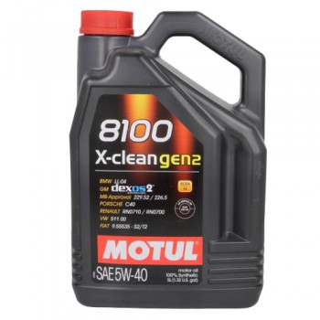 Моторно масло MOTUL 8100 X-CLEAN GEN2 5W40 5 литра