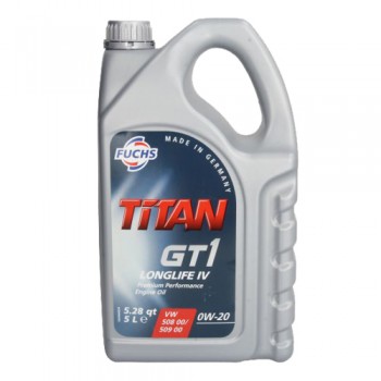 Моторно масло FUCHS TITAN GT1 LONGLIFE IV 0W20 5 литра