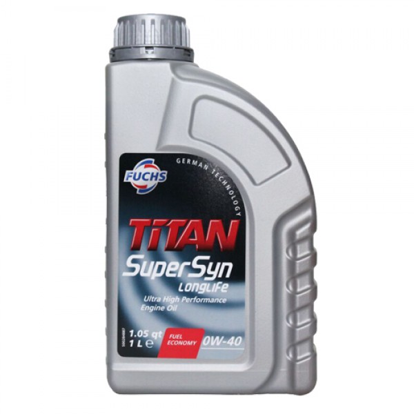 Моторно масло FUCHS TITAN SUPERSYN LONGLIFE 0W40 1 литър