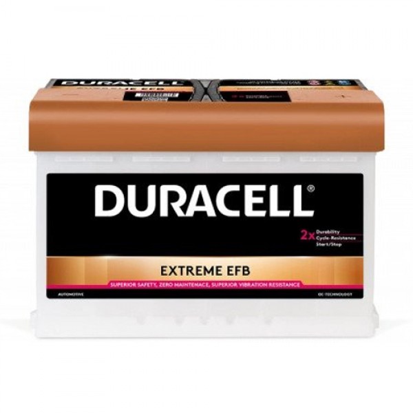 Акумулатор Duracell Extreme EFB 12V 75Ah L3