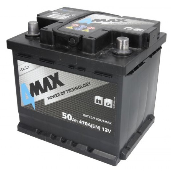 Акумулатор 4MAX 50Ah/470A R+
