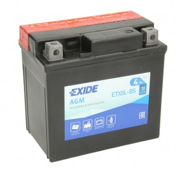 Мото акумулатор EXIDE 4Ah,70A R+