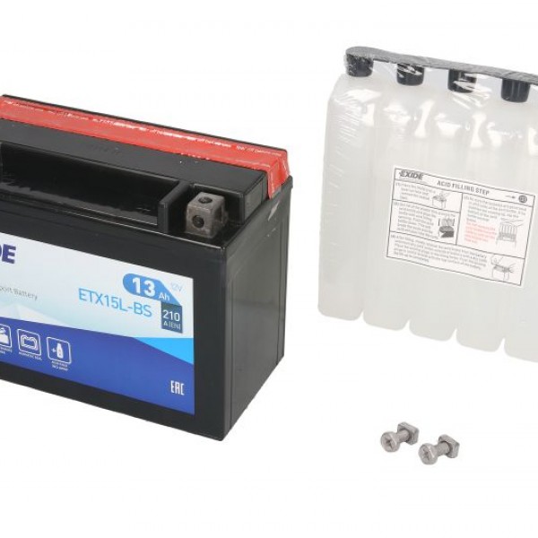 Мото акумулатор EXIDE 13Ah,210A R+
