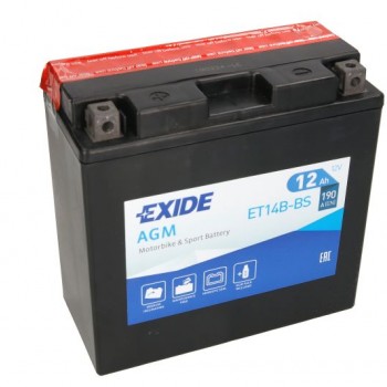 Мото акумулатор EXIDE 12Ah,190A L+