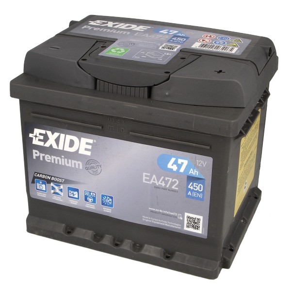 Акумулатор EXIDE 47Ah,450A R+
