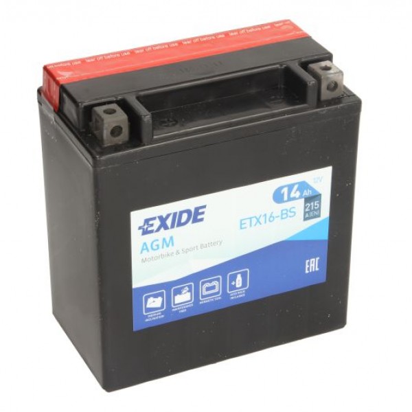 Мото акумулатор EXIDE 14Ah,215A L+