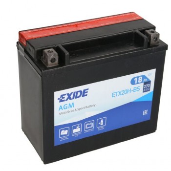 Мото акумулатор EXIDE 18Ah,270A L+