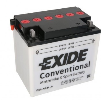 Мото акумулатор EXIDE 28Ah,280A R+