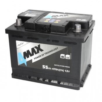 Акумулатор 4MAX 55Ah/470A R+