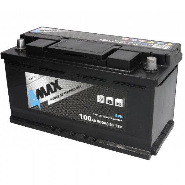 Акумулатор 4MAX EFB 100Ah/900A R+