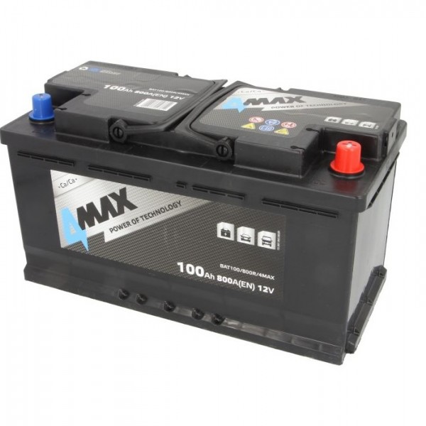 Aкумулатор 4MAX 100Ah/800A R+