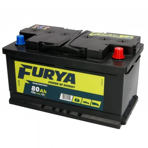 Акумулатор FURYA 80Ah/720A R+