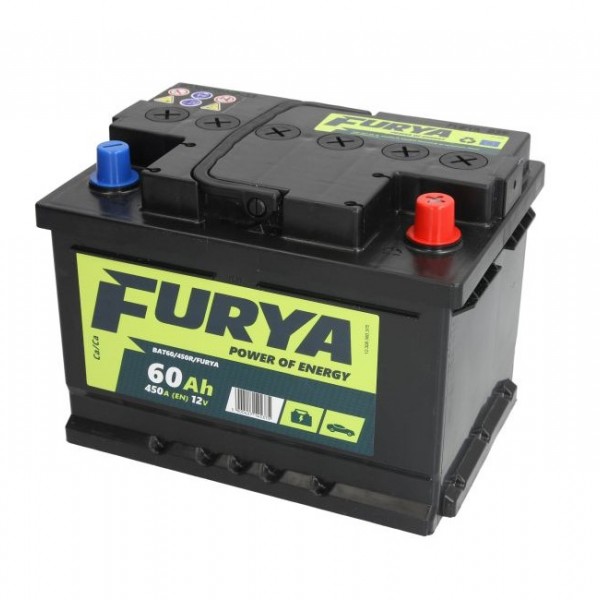Акумулатор FURYA 60Ah/450A R+
