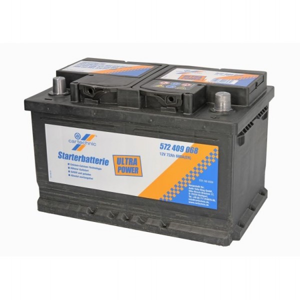 Акумулатор CARTECHNIC ULTRA POWER 72Ah/680A R+
