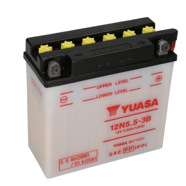 Акумулатор YUASA 5,3Ah,35A R+