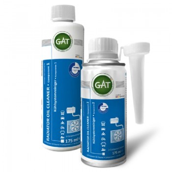 Добавка за почистване на охладителна система от масло GAT Radiator Oil Cleaner 2x175 мл