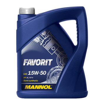 МОТОРНО МАСЛО MANNOL Favorit 15W-50 5 литра