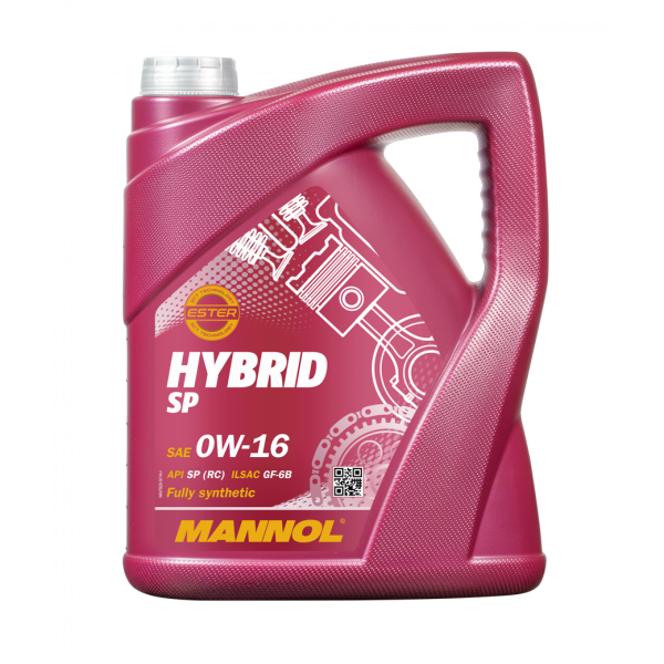 МОТОРНО МАСЛО MANNOL Hybrid SP 0W-16 5 литра