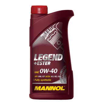 МОТОРНО МАСЛО MANNOL Legend + Ester 0W-40 1 литър