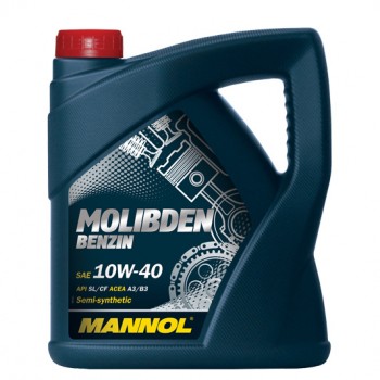МОТОРНО МАСЛО MANNOL Molibden Benzin 10W-40 4 литра